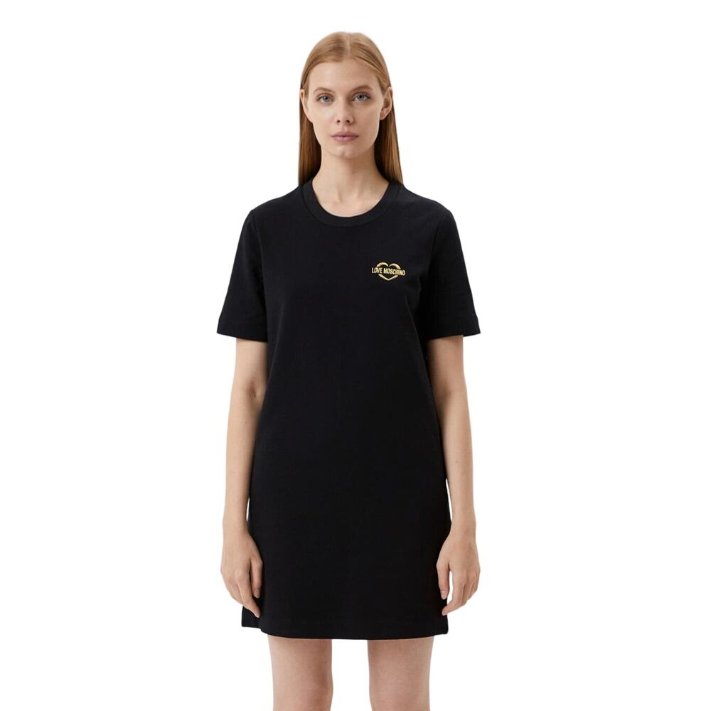 Love Moschino Sporty T Shirt Dress Black 4